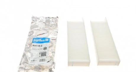 Фото фільтр салону Purflux AH725-2 Фільтр салону Purflux AH725-2
