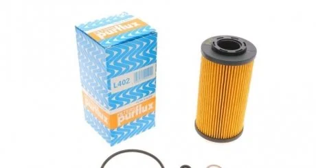 Фильтр масляный, HYUNDAi/KIA Accent, Getz, i10, i30, Matrix, Ceed, Cerato, Rio, 1.1-1.6CRDi, 05- Purflux L402