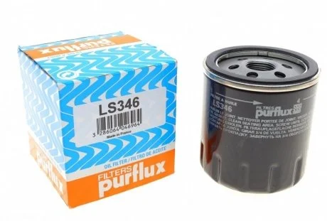 Фильтр масла FIAT BRAVO/A/MULTIPLA/DOBLO/PUNTO 09/93-; ALFA 156 1.9JTD 09/97- Purflux LS346