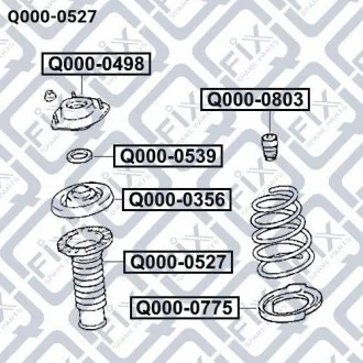 Пильовик переднього амортизатора Q-FIX Q000-0527