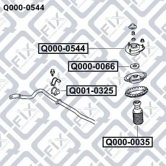 Опора амортизатора Q-FIX Q000-0544