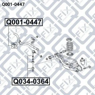 Втулка заднього стабілізатора Q-FIX Q001-0447