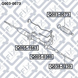 Пильовик рульової рейки Q-FIX Q0030073 (фото 1)