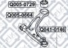 САЙЛЕНТБЛОК ЗАДН ПЕРЕДН ВАЖІЛЯ MITSUBISHI LANCER C Q-FIX Q0050729 (фото 3)