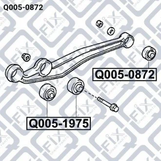 Сайлентблок задній переднього важеля Q-FIX Q005-0872