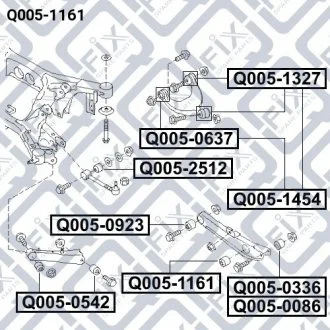 САЙЛЕНТБЛОК ЗАДНЕЙ ПОПЕРЕЧНОЙ ТЯГИ Q-FIX Q0051161