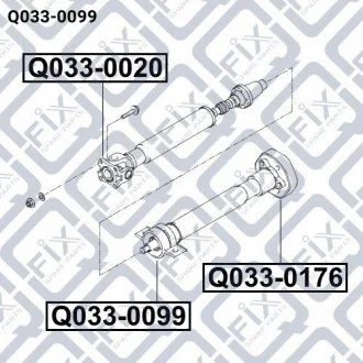 Підшипник підвісний карданного валу Q-FIX Q033-0099