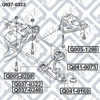 Важіль передньої підвіски лівий Q-FIX Q037-0322