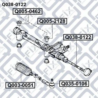 Тяга рульова Q-FIX Q038-0122