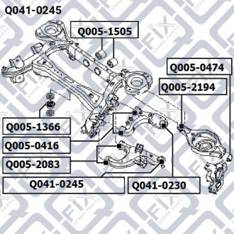 Опора шаровая Q-FIX Q0410245