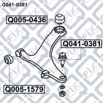 Опора кульова Q-FIX Q041-0381 (фото 1)