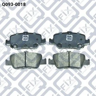 Колодки тормозные дисковые задн Q-FIX Q0930018