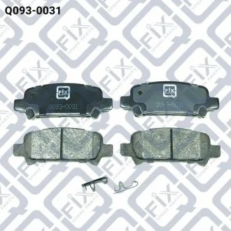 КОЛОДКИ ТОРМОЗНЫЕ ЗАДНИЕ ДИСКОВЫЕ Q-FIX Q0930031