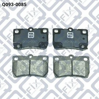 КОЛОДКИ ТОРМОЗНЫЕ ЗАДНИЕ ДИСКОВЫЕ Q-FIX Q0930085 (фото 1)
