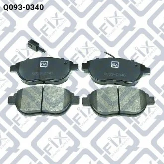 Колодки тормозные передние Q-FIX Q0930340