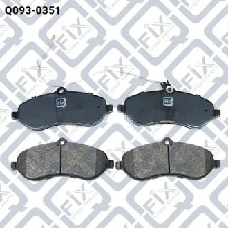 Колодки тормозные передние Q-FIX Q0930351