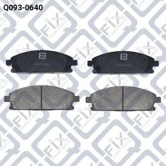 КОЛОДКИ ТОРМОЗНЫЕ ПЕРЕДНИЕ ДИСКОВЫЕ Q-FIX Q0930640 (фото 1)