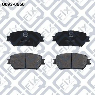 КОЛОДКИ ТОРМОЗНЫЕ ПЕРЕДНИЕ ДИСКОВЫЕ Q-FIX Q0930660 (фото 1)
