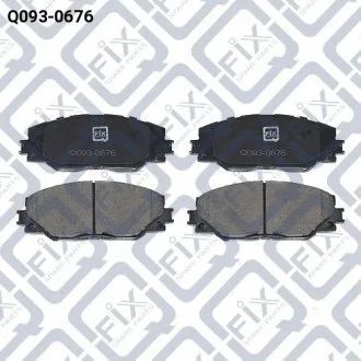 КОЛОДКИ ТОРМОЗНЫЕ ПЕРЕДНИЕ ДИСКОВЫЕ Q-FIX Q0930676 (фото 1)