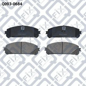 Колодки тормозные передние Q-FIX Q0930684