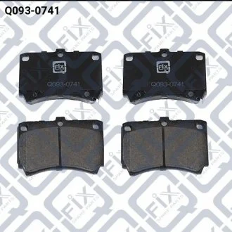 КОЛОДКИ ТОРМОЗНЫЕ ПЕРЕДНИЕ ДИСКОВЫЕ Q-FIX Q0930741 (фото 1)