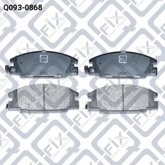 КОЛОДКИ ТОРМОЗНЫЕ ПЕРЕДНИЕ ДИСКОВЫЕ Q-FIX Q0930868 (фото 1)
