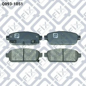 КОЛОДКИ ТОРМОЗНЫЕ ЗАДНИЕ ДИСКОВЫЕ Q-FIX Q0931051