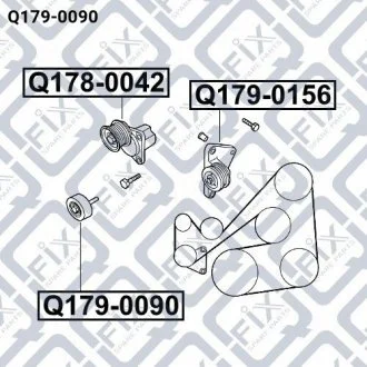 Ролик обвідний (комплект) Q-FIX Q179-0090