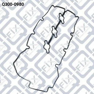 Прокладка кришки клапанів (ліва) Q-FIX Q300-0980