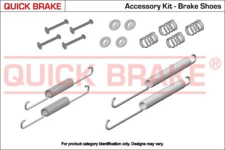 Комплект пружинок QUICK BRAKE 105-0021 (фото 1)