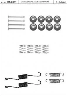 Монтажний комплект колодки QUICK BRAKE 105-0031