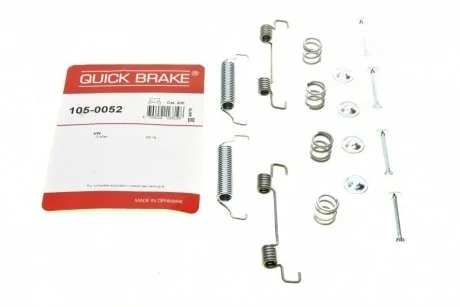 Фото комплект для монтажу гальмівних колодок QUICK BRAKE 105-0052 Комплект для монтажу гальмівних колодок QUICK BRAKE 105-0052