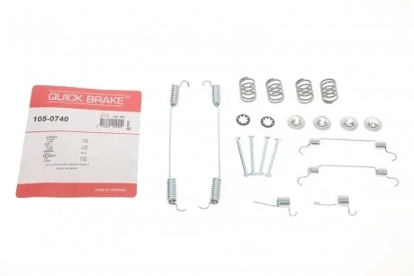 Ремкомплект тормозных колодок FIAT SCUDO 96-06 PEUGEOT 806 CITROEN EVASION QUICK BRAKE 105-0740