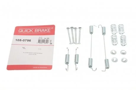 Монтажный к-кт щек тормозных FIAT DOBLO 2001- QUICK BRAKE 105-0796