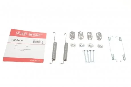 Монтажний комплект барабанних колодок QUICK BRAKE 105-0806
