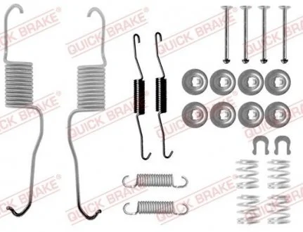 Фото монтажний комплект колодки QUICK BRAKE 105-0886 Монтажний комплект колодки QUICK BRAKE 105-0886