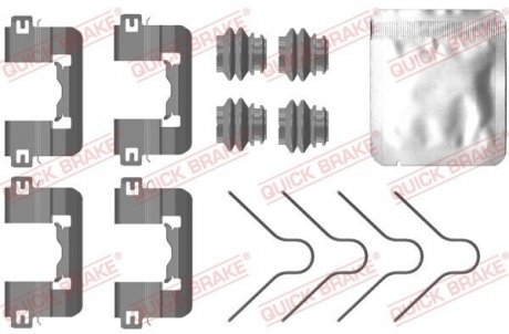 Монтажний компл.,гальм.колодки QUICK BRAKE 109-0105