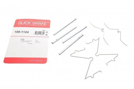 Фото р/к дискових гальм. колодок QUICK BRAKE 109-1124 Р/к дискових гальм. колодок QUICK BRAKE 109-1124