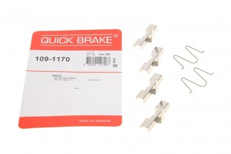 Монтажный компл.,тормоз.колодки QUICK BRAKE 109-1170