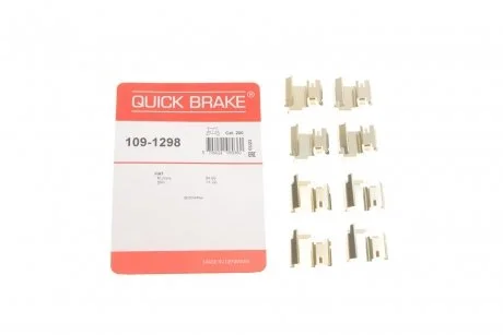 К-Кт монтажный колодок тормозн. передн. TOYOTA / FIAT / SKODA QUICK BRAKE 109-1298