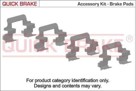 Р/к дискових гальм. колодок QUICK BRAKE 109-1601