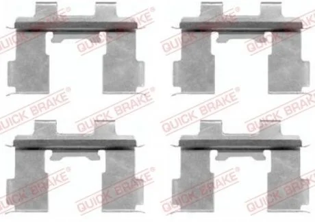 Планка супорта прижимна Кількість комплектуючих - 4 шт QUICK BRAKE 109-1630