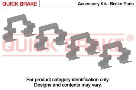 Тормозные аксессуары (Монтажный комп-кт колодки.) QUICK BRAKE 109-1632 (фото 1)