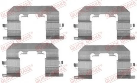 Планка супорта прижимна Кількість комплектуючих - 4 шт QUICK BRAKE 109-1723