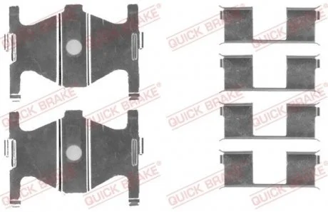 Планка супорта прижимна Кількість комплектуючих - 6 шт QUICK BRAKE 109-1754