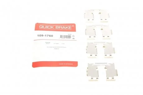 Монтажний компл.,гальм.колодки QUICK BRAKE 109-1760