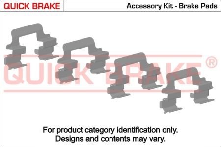 Планка супорта прижимна Кількість комплектуючих - 4 шт QUICK BRAKE 109-1767
