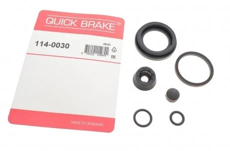 Ремкомплект гальмівного супорта, AUDI, KIA, MITSUBISHI, NISSAN, OPEL, RENAULT, SEAT, SMART, VAUXHALL QUICK BRAKE 114-0030