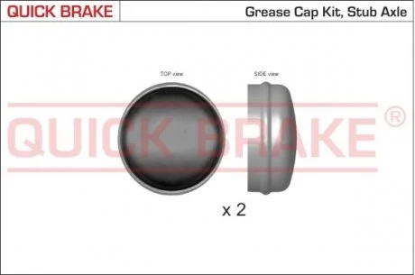 Пилозахисні ковпачки для ступиці QUICK BRAKE 9821K
