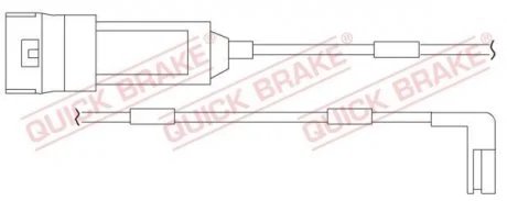 Датчик зносу гальмівних колодок Кількість комплектуючих - 2 шт QUICK BRAKE WS 0122 A